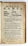 HOYLE, EDMOND Mr. Hoyle''s Games of Whist, Quadrille, Piquet, Chess, and Back-Gammon, Complete . . . Fourteenth Edition. 1765?